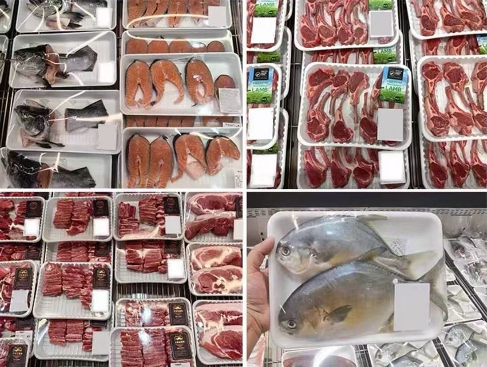 Flat White Boxes For Frozen Meat Packaging factory